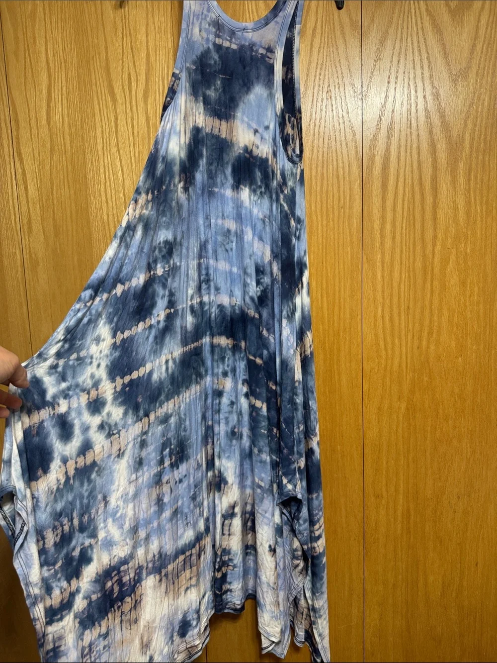 Sweet Lovely Blue Tie-Dye Maxi Dress - Picture 3 of 6
